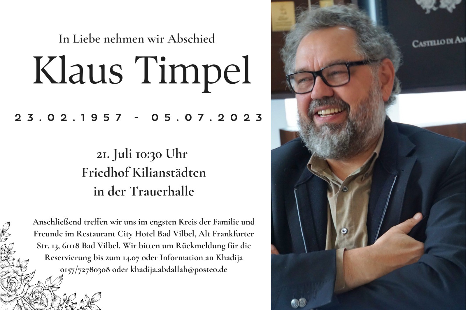 Traueranzeige Klaus Timpel